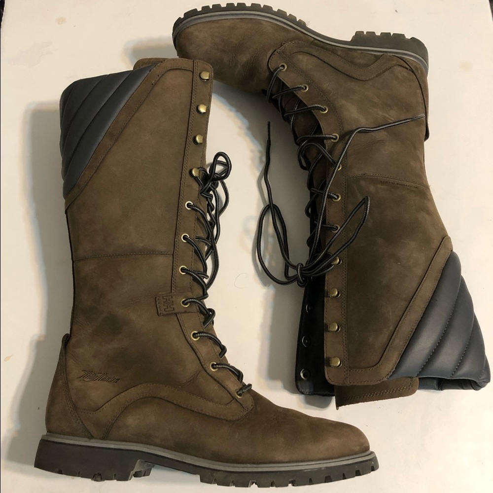 Helly Hansen Tall waterproof leather boots Sz 10